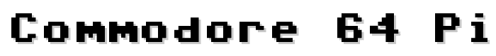 Commodore 64 Pixeled font
